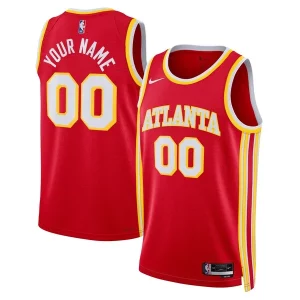 Atlanta Hawks Nike Unisex Swingman Custom Jersey Red Icon Edition