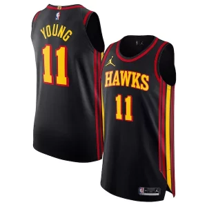 Trae Young Atlanta Hawks Jordan Brand Authentic Player Jersey Statement Edition Black