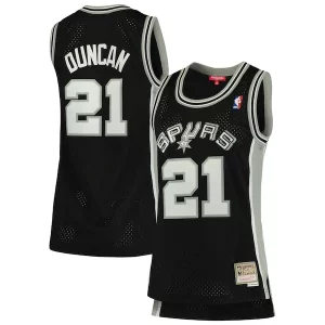 Tim Duncan San Antonio Spurs Women's 1998/99 Hardwood Classics Swingman Jersey Black