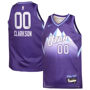 Jordan Clarkson Utah Jazz Nike Youth 2024/25 Swingman Player Jersey City Edition Purple
