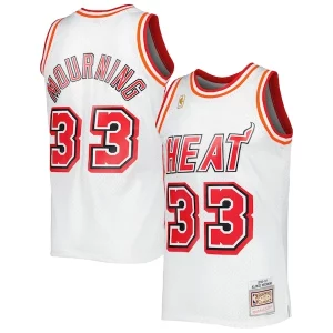 Alonzo Mourning Miami Heat Hardwood Classics Swingman Jersey White