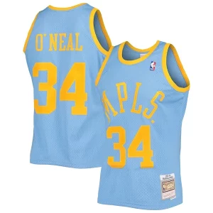 Shaquille O'Neal Los Angeles Lakers 2001/02 Hardwood Classics Swingman Jersey Powder Blue