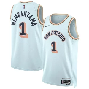 Victor Wembanyama San Antonio Spurs Nike Unisex 2024/25 Swingman Player Jersey City Edition Light Blue