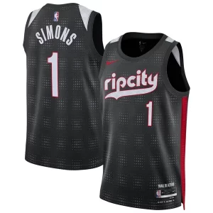 Anfernee Simons Portland Trail Blazers Nike Unisex 2024/25 Swingman Player Jersey City Edition Black