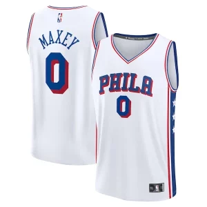 Tyrese Maxey Philadelphia 76ers Youth Fast Break Replica Player Jersey Association Edition White