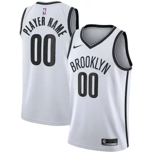 Brooklyn Nets Nike 2020/21 Swingman Custom Jersey Association Edition White
