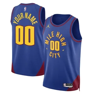 Denver Nuggets Jordan Brand Unisex 2022/23 Swingman Custom Jersey Statement Edition Blue