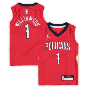 Zion Williamson New Orleans Pelicans Jordan Brand Preschool 2020/21 Fast Break Replica Jersey Statement Edition Red