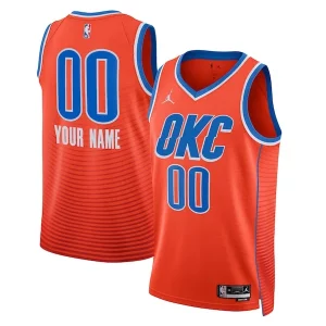 Oklahoma City Thunder Jordan Brand Unisex 2022/23 Swingman Custom Jersey Statement Edition Orange