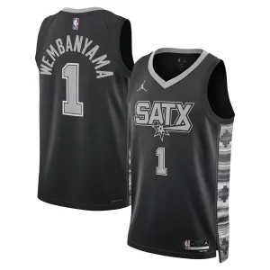 Victor Wembanyama San Antonio Spurs Jordan Brand Unisex Swingman Jersey Statement Edition Black