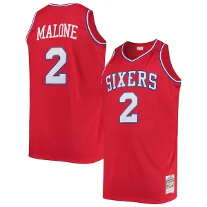 Moses Malone Philadelphia 76ers 1982/83 Big & Tall Hardwood Classics Swingman Jersey Red