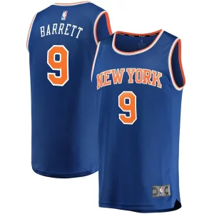 RJ Barrett New York Knicks Replica Fast Break Jersey Blue Icon Edition