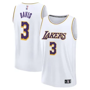 Anthony Davis Los Angeles Lakers Youth Fast Break Replica Player Jersey Association Edition White