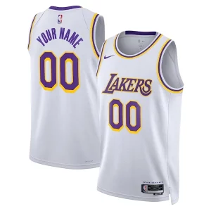 Los Angeles Lakers Nike Unisex Swingman Custom Jersey White Association Edition