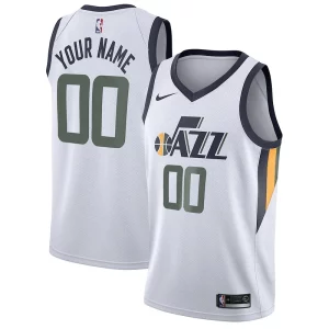 Utah Jazz Nike Swingman Custom Jersey Association Edition White