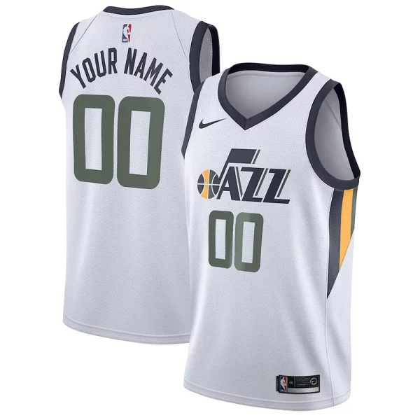Utah Jazz Nike Swingman Custom Jersey Association Edition White