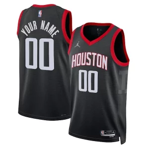 Houston Rockets Jordan Brand Unisex 2022/23 Swingman Custom Jersey Statement Edition Black