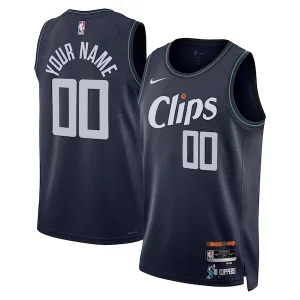 LA Clippers Nike Unisex 2023/24 Custom Swingman Jersey Navy City Edition