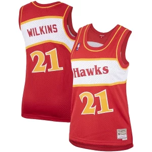 Dominique Wilkins Atlanta Hawks Women's Hardwood Classics Swingman Jersey Red