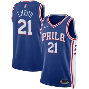 Joel Embiid Philadelphia 76ers Nike Unisex Swingman Jersey Icon Edition Royal/White