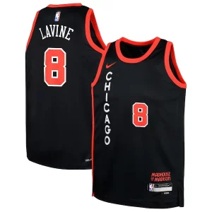Zach LaVine Chicago Bulls Nike Youth Swingman Replica Jersey City Edition Black