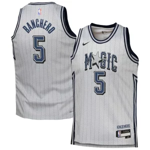 Paolo Banchero Orlando Magic Nike Youth 2024/25 Swingman Player Jersey City Edition Silver