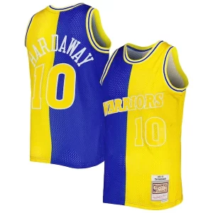 Tim Hardaway Golden State Warriors Hardwood Classics 1990/91 Split Swingman Jersey Royal/Gold