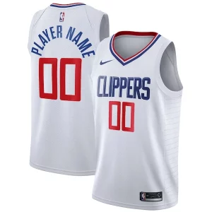 LA Clippers Nike 2020/21 Swingman Custom Jersey Association Edition White