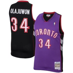 Hakeem Olajuwon Toronto Raptors 2001/02 Hardwood Classics Swingman Jersey Purple