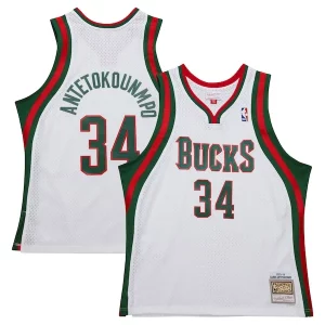 Giannis Antetokounmpo Milwaukee Bucks 2013/14 Hardwood Classics Swingman Jersey White