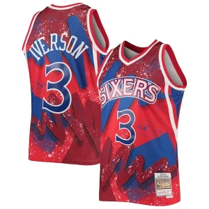 Allen Iverson Philadelphia 76ers Hardwood Classics 1996/97 Hyper Hoops Swingman Jersey Red