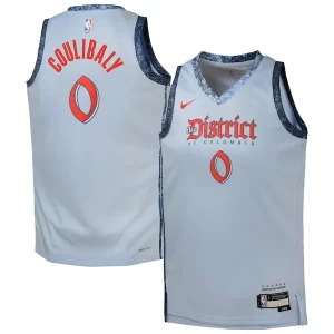 Bilal Coulibaly Washington Wizards Nike Youth 2024/25 Swingman Player Jersey City Edition Light Blue