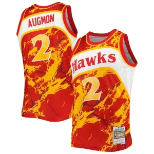 Stacey Augmon Atlanta Hawks 1991/92 Hardwood Classics Marble Swingman Jersey Red