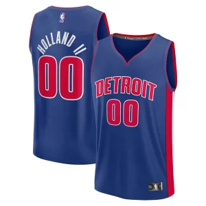 Ron Holland II Detroit Pistons Fast Break Replica Player Jersey Icon Edition Blue