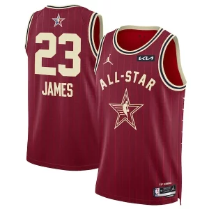 LeBron James Jordan Brand Unisex 2024 NBA All-Star Game Swingman Jersey Crimson