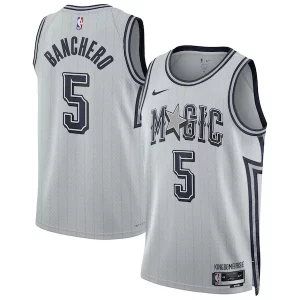 Paolo Banchero Orlando Magic Nike Unisex 2024/25 Swingman Player Jersey City Edition Silver