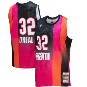 Shaquille O'Neal Miami Heat 2005/06 Hardwood Classics Fadeaway Swingman Player Jersey Pink/Black