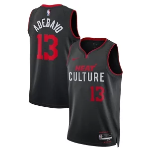 Bam Adebayo Miami Heat Nike Unisex 2023/24 Swingman Jersey Black City Edition