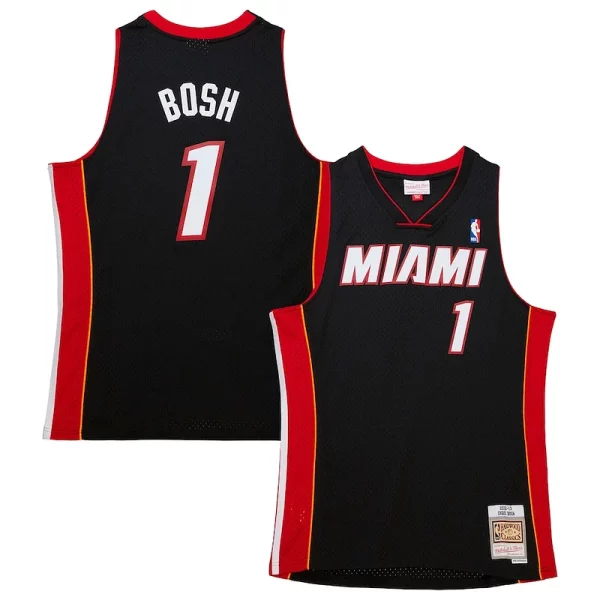 Chris Bosh Miami Heat Hardwood Classics Swingman Jersey Black