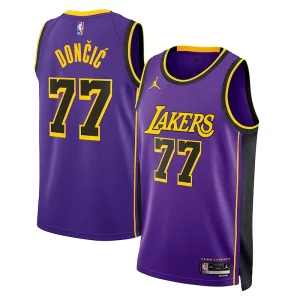 Luka Dončić Los Angeles Lakers Jordan Brand Statement Edition Swingman Jersey Purple