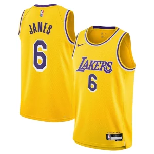 LeBron James Los Angeles Lakers Nike Youth Swingman Jersey Icon Edition Gold