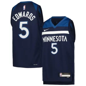 Anthony Edwards Minnesota Timberwolves Nike Youth Swingman Jersey Icon Edition Navy