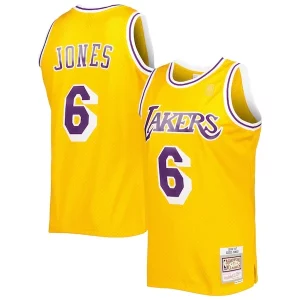 Eddie Jones Los Angeles Lakers 1996/97 Hardwood Classics Swingman Jersey Gold