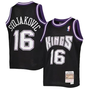 Peja Stojakovic Sacramento Kings Youth 2001/02 Hardwood Classics Swingman Jersey Black