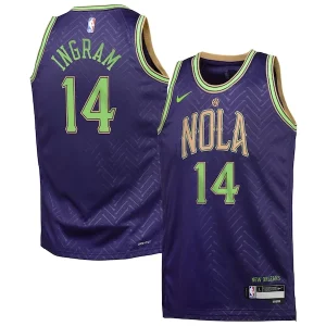 Brandon Ingram New Orleans Pelicans Nike Youth 2024/25 Swingman Player Jersey City Edition Purple