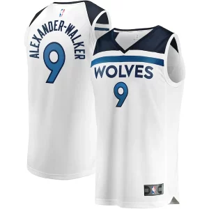 Nickeil Alexander-Walker Minnesota Timberwolves Youth Fast Break Replica Player Jersey Association Edition White