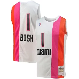 Chris Bosh Miami Heat 2001/02 Hardwood Classics Swingman Jersey White