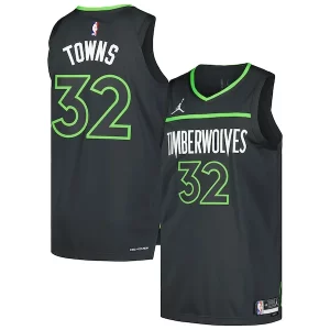 Karl-Anthony Towns Minnesota Timberwolves Jordan Brand Authentic Player Jersey Statement Edition Anthracite