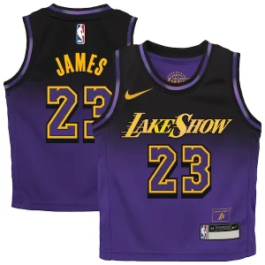 LeBron James Los Angeles Lakers Nike Preschool 2024/25 Swingman Player Jersey City Edition Purple
