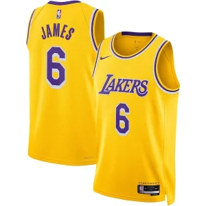 LeBron James Los Angeles Lakers Nike Unisex Swingman Jersey Icon Edition Gold